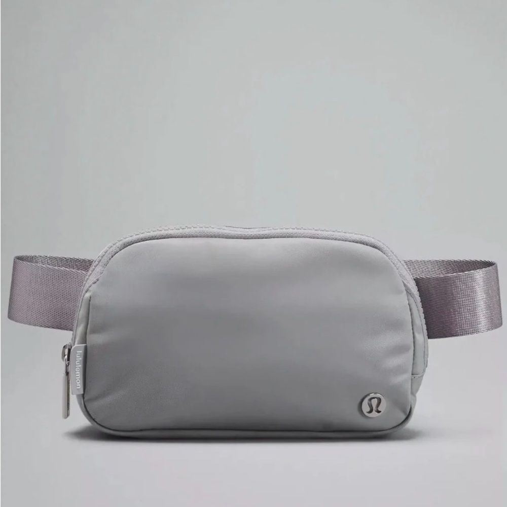 lululemon athletica Silver Belt Bag Crossbody Belt Gray